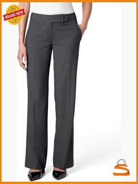 Women's Modern Fit Suit Pant - Flat Front, Flared Leg, Stretch Woven